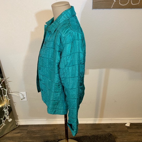 Erin London womens lined teal jacket - Picture 4 of 7